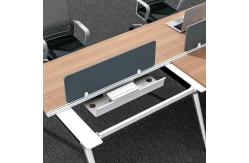 China New Office Workstations Modular Office Wooden Table 4 People Desk With Partition supplier
