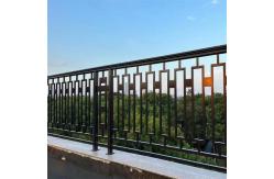 China Elegant Balustrades Handrails Horizontal Slats Metal Fence Long Service Life supplier