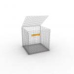 Galvanized Welded Garden Wall 6mm Gabion Steel Mesh for sale