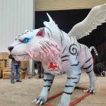sun resistance Realistic Animatronic Animals Chinese Mythological Creatures White Tiger