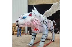 China sun resistance Realistic Animatronic Animals Chinese Mythological Creatures White Tiger supplier