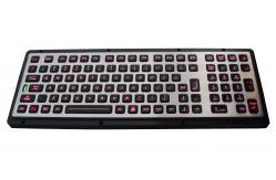 China Small IP65 dustproof and waterproof panel mount keyboard with 103 keys supplier