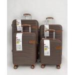Practical ABS PC Luggage Multi Function Unisex With Double Zipper for sale