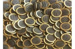China 1um Flat Round Metal Sinter Wire Mesh Discs Pouching Stamping supplier