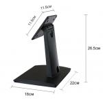 Plastic Metal Rotatable Pos Terminal Stand Two In One Saving Space