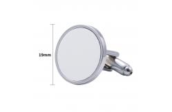 China Personalised Photo Cufflinks Cute Sublimation Blank Metal Cufflinks supplier