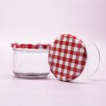 Personalized Custom Clear Frosted Freezing Glass Jar Honey For Jam Honey