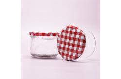 China Personalized Custom Clear Frosted Freezing Glass Jar Honey For Jam Honey supplier