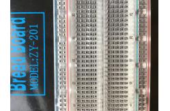 China Red / Blue Contacts Transparent Breadboard Black Aluminum Backing Plate supplier