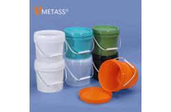 China Heavy Duty PP 5 Gallon Transparent Bucket White Pail Reinforced Foodsafe supplier