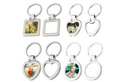 China Sublimation Metal Photo Frame Keychain Keyring Picture Frame supplier