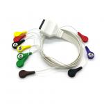10 Lead AHA Standard Holter ECG Cable For EDAN Snap connection for sale