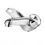 1bar-5bar pressure Twin Lever Basin Mixer Tap Hot And Cold Faucet leak proof for sale
