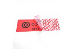 China Customized Plastic Tamper Evident Labels Packaging Shape Options supplier