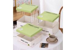 China Customizable Paper Thickness Cake Packaging Boxes with CMYK / Pantone Printing supplier