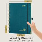 ODM Hardcover 2023 Weekly Planner Custom Daily Weekly Schedule Monthly Tabs