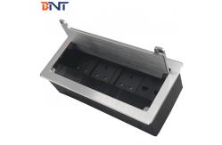 China aluminum allouy material hidden design desk  flip up  power socket supplier