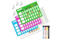 China A3 Preschool Reward Chart Printable Magnetic Behavior Chart 0.8mm Thickness supplier