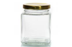 China Empty Freezing Glass Jars Pantry Containers 50ml Clear Square supplier