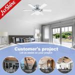 32 Inch 6 MDF Blade Classic Ceiling Fans Remote Control Energy Efficient