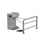 Factory Entrance People Walking Anti Collision ESD Alarm Automatic 3 Arm Rotating Tripod Turnstile Gate With RFID Reader for sale