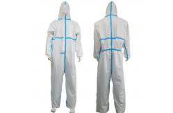 China VASTPROTECT-604 Microporous Nonwoven Coverall With Stick Strip En14126 Working Overall supplier