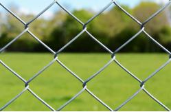 China Square Post PVC Coated Security Chain Link Wire Mesh Fence Hot Dipped Galvanized supplier