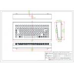 Industrial Desktop Waterproof Vandalproof Stainless Steel Metal Keyboard with 12 Function Keys