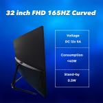 FCC 165HZ 350cd/M2 Gaming Desktop Monitor Usd Hdmi DP For Internet Cafe for sale