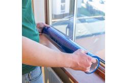 China Blue Window Shield Adhesive Film Window Masking Film With 45 Day UV Protection supplier