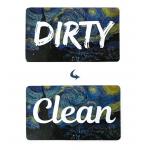 odm CE Reversible Magnetic Dishwasher Clean Sign Dirty Indicator for sale