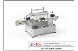 China Lube Oil Bottle Labeling Machine Front Back Two Sides supplier