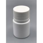 30ml White Plastic Pill Bottles With Lid , Round Empty Capsule Bottles 