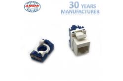 China Toolless UTP Rotation RJ45 Keystone Jack CAT5E CAT6 Gold Plating supplier