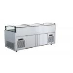 SS304 Glass Door Chest Freezer Direct Cooling Supermarket for sale