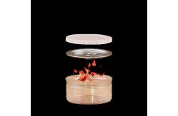 China Transparent PET Plastic Storage Jam Packaging Jar With Aluminum Lid supplier