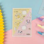 0.7mm 3D Cartoon Stickers Soft Film Cute Puffy Stickers To Reward for sale