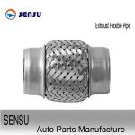 45*100mm SS201 Stainless Steel Exhaust Flex Pipe Double Braids for sale