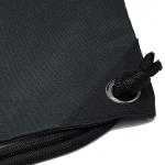 Recyclable and Durable Black Waterproof Lager Capacity  Drawstring Backpack Bag