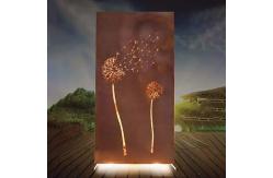 China Durable Rustic Red Metal Decorative Plates Customized Wall Decorations supplier