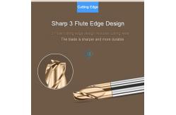 China Long Lasting Performance Tapered End Milling Cutter Single End 4 Flutes supplier