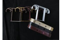 China 8cmx7.5cm Ceiling Mount Double Curtain Rod Brackets supplier