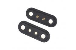 China 4p Magnetic Pogo Pin Through Holes Spring Loaded Connectors Waterproof Connections supplier