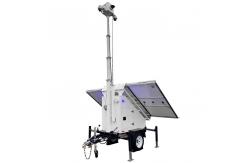 China Solar Cctv Trailer With 6m Manual Mast For Constrcution Sites Monitoring supplier