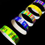 Hot Sale Sparkling Glitter Water Park Wristband Shiny Laser Paper Bracelet For Stylish Adult And Kid Events wristband for sale