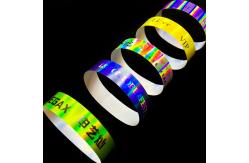 China Custom Fashionable Glitter Party Wristbands Smoothable Soft Skin-Friendly Shiny Laser Bracelet Writsband supplier