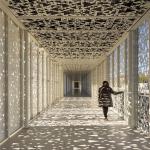 Interior Perforated Metal Panel 1000x1000mm Laser Cut Carved 2.5mm Thickness for sale