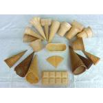 Delicious Homemade Wafer Cones , Sugar Ice Cream Cone Multi Shape for sale