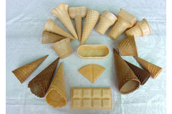Delicious Homemade Wafer Cones , Sugar Ice Cream Cone Multi Shape