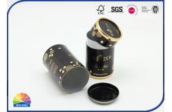 China Kraft Cylinder Tubes Packaging Aluminum Foil Inner With Iron Covering supplier